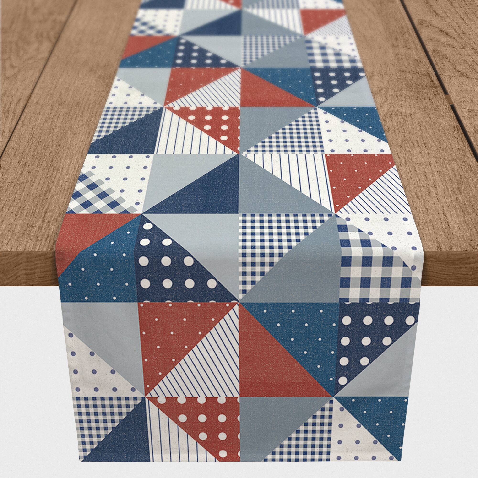 90" Patchwork Quilt Cotton Twill Runner